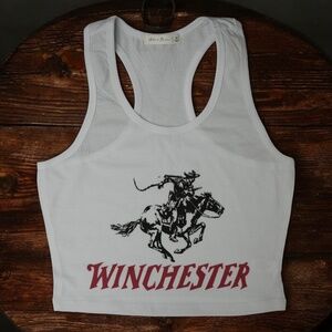 Cute Western Crop Tank